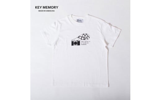 【1サイズ】【KEY MEMORY】Camera T-shirts WHITE