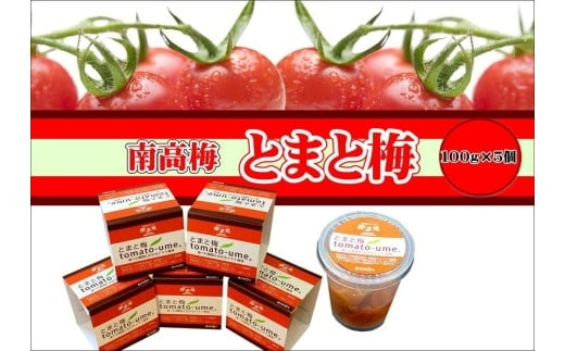 tomato-ume　とまと梅（塩分約８%）100g×５個　A-079 458929 - 和歌山県みなべ町