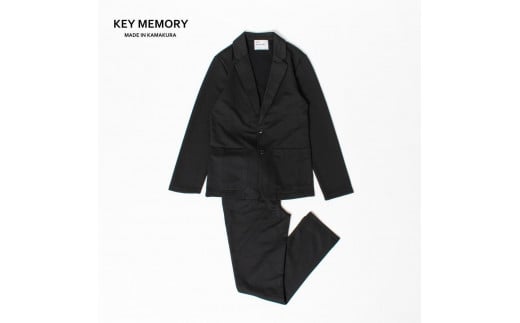 《2》【KEYMEMORY】ポンチセットアップ（上下セット）　BLACK 453306 - 神奈川県鎌倉市