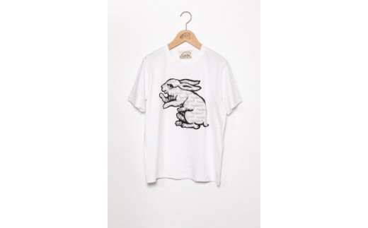 直植毛フロッキーTシャツ ウサギ白 (Mサイズ) 746446 - 京都府京都市