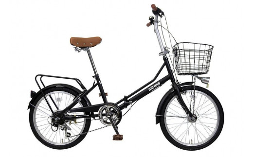 【ブラック】防災対応・フル装備付き20型折り畳み自転車 534604 - 愛知県名古屋市