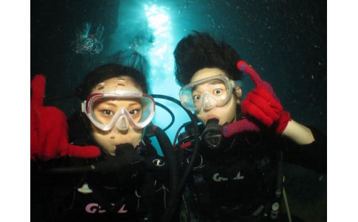 神秘！『青の洞窟』体験ダイビング　ボートクルーズ付き（2名様） 809918 - 沖縄県恩納村