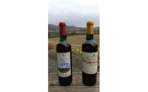 地元産ぶどう100％の赤ワイン２本セット（720ml各一本） 936913 - 栃木県栃木市