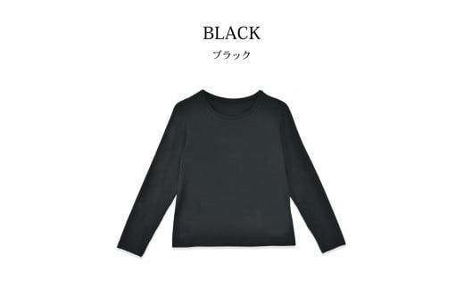 シルクタッチ 長袖クルーネック Tシャツ（FL22FW-007W）オフ