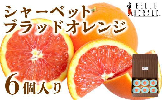 【地中海の真っ赤な果実】ブラッドオレンジのシャーベット６個入 スイーツ 532002 - 愛知県名古屋市
