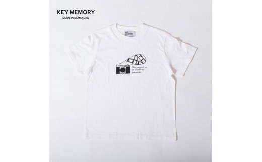 [KEY MEMORY]Camera T-shirts WHITE