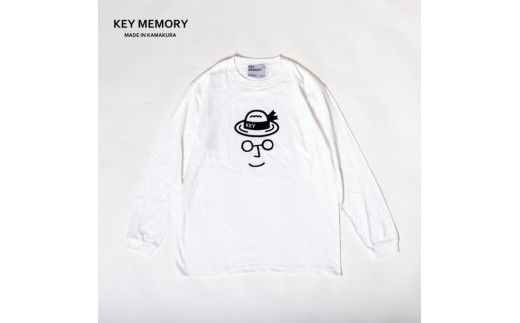 《3》メンズXL　麦わらロングTシャツ　White 446135 - 神奈川県鎌倉市