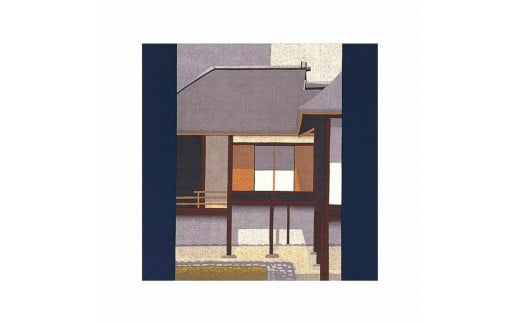【宮井】綿の大判ふろしき 井堂雅夫「桂離宮」 747967 - 京都府京都市