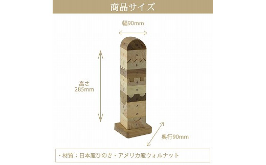 檜のおもちゃ IKONIHアイコニー ナンバータワー 477942 - 和歌山県