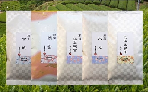 【みやおえん】当店おすすめのお茶５種類飲みくらべ 802135 - 滋賀県彦根市