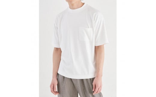 [毛玉防止・型崩れしにくいTシャツ]デラヴィスポンチ BOLD FIT 半袖|モックネック