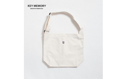 【KEY MEMORY】Hard shoulder Bag WHITE