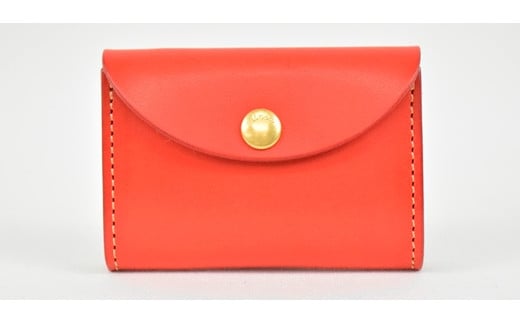 【minca】 栃木レザーのコインケース 小銭入れ カードも入る コンパクト/Coin purse 02/レッド　475【雑貨 ファッション 人気 おすすめ 送料無料】 700503 - 栃木県栃木市