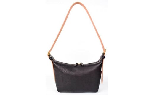 【minca】】栃木レザーのショルダーバッグ02M 斜めがけ コンパクトサイズ/Shoulder bag 02M/ブラック　533【かばん ファッション 人気 おすすめ 】 700544 - 栃木県栃木市