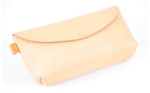 【全6色】栃木レザー ポーチ02M　小物入れ バッグの中もスッキリ 化粧ポーチ/Pouch 02/M/タン/minca　425【ファッション 人気 おすすめ 送料無料】 700467 - 栃木県栃木市