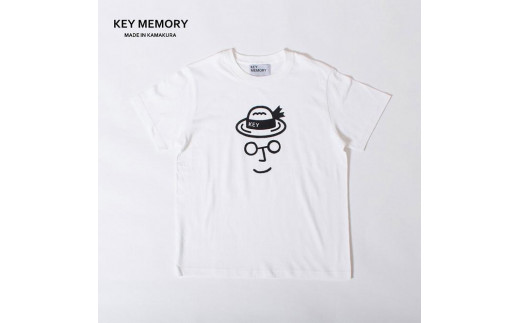 【2サイズ】【KEY MEMORY】Straw hat T-shirts WHITE