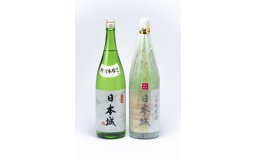 「日本城」吟醸純米酒と特別本醸造1.8L×2種セット 583633 - 和歌山県印南町