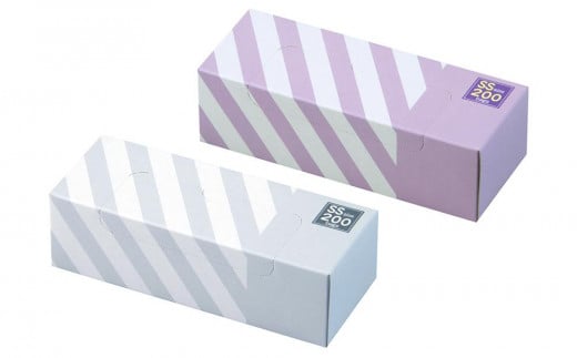 驚異の防臭袋BOS ストライプパッケージ SSサイズ 200枚入り 2個セット(白色、ラベンダー) 679661 - 北海道小樽市