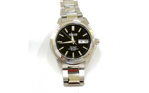0030- 012 国産腕時計 ROGAR （ロガール） RO-026M-BK／メンズ腕時計 ...