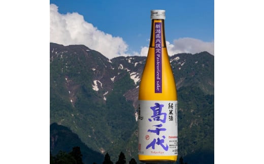 【新潟県限定酒】高千代 純米酒 火入れ 紫 Pasteurized sake 720ml