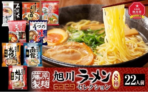 旭川ラーメン【藤原製麺】セレクション 22人前 - 北海道旭川市