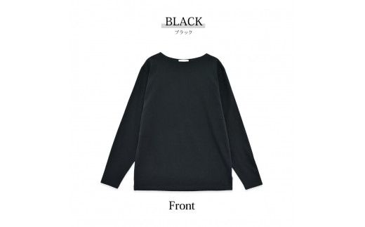 メンズ 長袖ボートネックTシャツ(FL22FW-004M)ブラック 黒[Lサイズ]| メンズ シャツ 長袖シャツメンズ ファッション シャツ メンズ シャツ メンズ 長袖シャツ