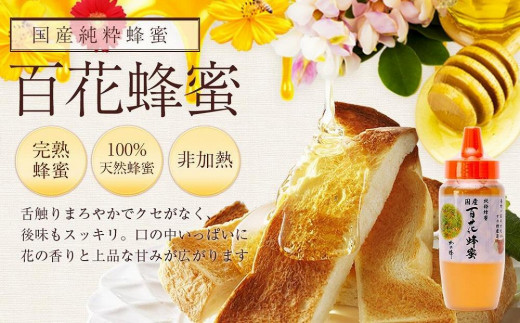 かの蜂 国産 百花蜂蜜 2kg（500gとんがり容器×4本） 純粋はちみつ ...