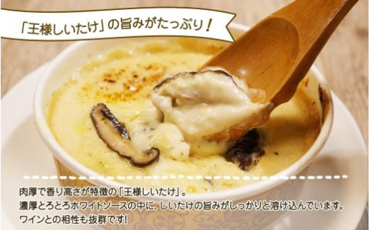 無地熨斗】北海道の王様しいたけグラタン 4個セット 鱗幸食品 - 北海道