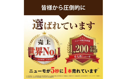 育毛剤 女性用 男性用 ニューモ 育毛剤 75ml 医薬部外品　5本セット