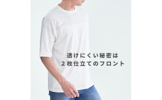 ◇サイズ：Ｍ◇【透けにくい白T】フットボールTシャツ アルビニ スムース ボールドフィット 半袖｜クルーネック / 愛知県名古屋市 |  セゾンのふるさと納税