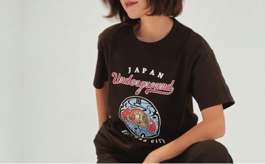 札幌市 マンホールTシャツ 黒 Sサイズファッション メンズ ウィメンズ