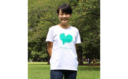 屋久島ウィルソン株ハートTシャツ (白地/XLサイズ:男女兼用)