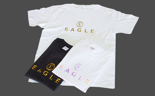 EAGLE Original T-shirt ブラック×ゴールド 『Lounge EAGLE』 山形県 南陽市 [1765]
