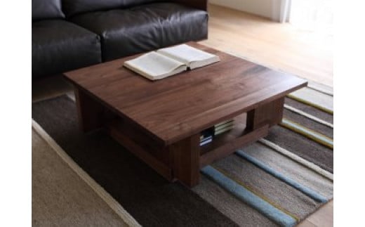 CARAMELLA Living Table 1206 walnut (wood top) 439985 - 福岡県大川市