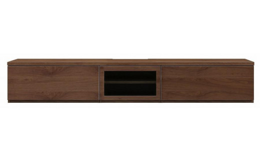 天然木リビング家具ルーア(ローボード テレビ台・TVボード)★240cm-2 B【ウォールナット】 465578 - 福岡県大川市