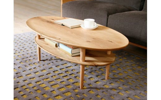 BORDO Oval Table 105 oak