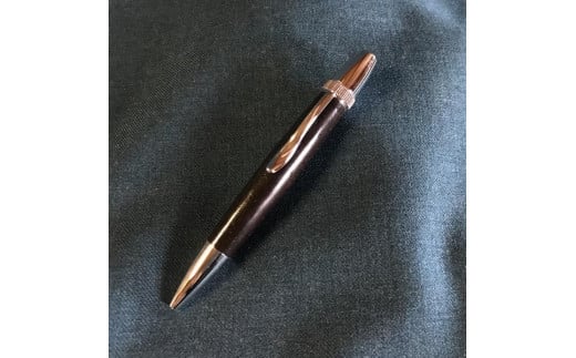 木製ボールペンとシャープペンシルのセット（ウォールナット・上杢・艶