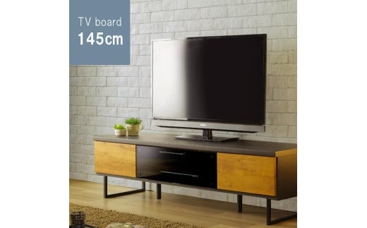 テレビボード幅145☆木目調 ローボード リビング家具　カラー：NA 456916 - 福岡県大川市