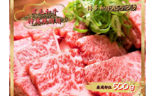 博多和牛焼肉用 500g 456400 - 福岡県大川市