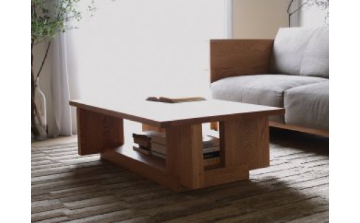 CARAMELLA Living Table 1206 oak (wood top)|株式会社 ヒラシマ