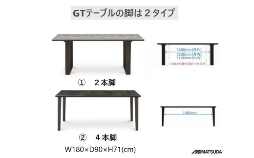 GT180テーブル【 2REG ＜グレー＞】 - 福岡県大川市｜ふるさとチョイス