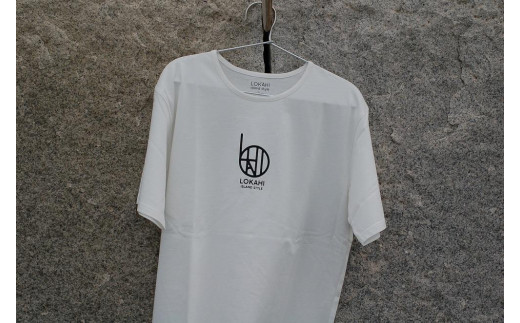和歌山県産　LOKAHI　Tシャツ（プリント／ブラック）（Mサイズ）