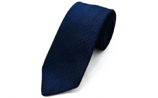 KUSKA Fresco Tie【紺】－世界でも稀な手織りネクタイ－ 747649 - 京都府与謝野町