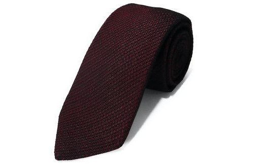 KUSKA Fresco Tie[ワイン]-世界でも稀な手織りネクタイ-