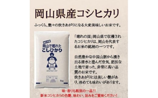 令和5年産 こしひかり 15kg (5kg×3袋) 岡山県産 精米 お米