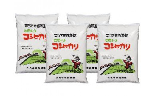 こうざきコシヒカリ（減農薬米）白米20kg 398888 - 千葉県神崎町