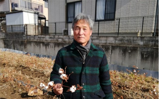 EE07:原料は100％日本国内（倉敷市）で完全無農薬により栽培された綿花を使用【100cm】子供用　セーター