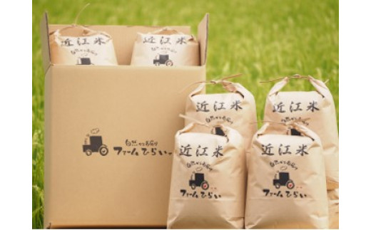 ◆【令和5年産】ファーム・ひらい　環境こだわり米コシヒカリ（玄米5kg×6）