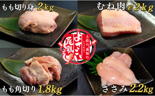 【大月町のブランド鶏】よさこい尾鶏 たっぷり4種セット 790760 - 高知県大月町