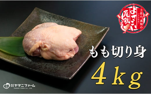 【大月町のブランド鶏】よさこい尾鶏 もも肉（200ｇ）×20パック 790769 - 高知県大月町